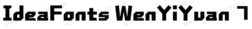 IdeaFonts WenYiYuan 75字体转换